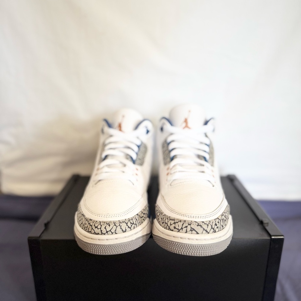 AUTHENTIC Jordan 3 Retro Wizards size 10 CT8532-148 2023 PRE-OWNED - Picture 5 of 8